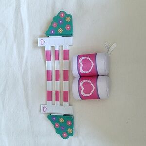 Build-a-Bear Horse and Hearts riding jump set